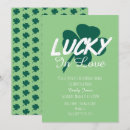 Search for lucky in love bridal shower invitations Irish
