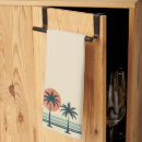 Search for palm trees tea towels Vintage