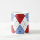 Search for red argyle patterns mugs Blue