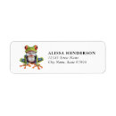 Search for tree frog return address labels Cute