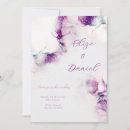 Search for aubergine wedding invitations Watercolor flowers