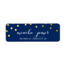 Search for blue polka dots return address labels Cute