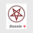 Search for red pentacle stickers Black