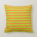 Search for lime green and orange cushions Stripes