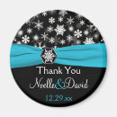 Search for winter wedding magnets Black and white