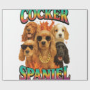 Search for cocker spaniel wrapping paper Puppy
