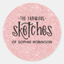 Search for glitter business stickers Elegant