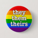 Search for gender pronouns badges Rainbow