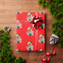Search for traditional santa wrapping paper Retro