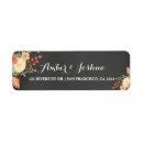 Search for chalkboard floral return address labels Vintage