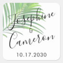 Search for palm tree bridal shower stickers Tropical