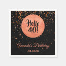 Search for black and rose gold napkins Modern