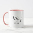 Search for black script mugs Newlywed