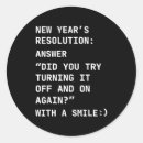 Search for funny new year stickers Resolution