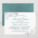 Search for teal rehearsal dinner invitations Formal