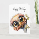Search for owl watercolor cards Funny