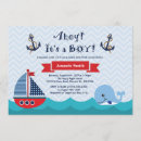 Search for blue whale baby shower invitations Ship