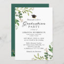 Search for nature graduation invitations Watercolor