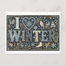 Search for love snow postcards Season