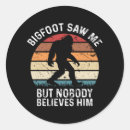 Search for funny hiking stickers Bigfoot