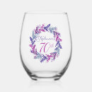 Search for purple barware 70th birthday party