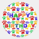 Search for green paw print stickers Red