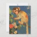 Search for vintage monkey postcards Illustration