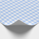 Search for light blue and white gingham wrapping paper Chequered
