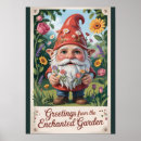 Search for garden gnome posters Flowers