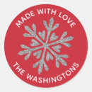 Search for sparkle snowflake stickers Red