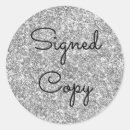 Search for autographed stickers Black