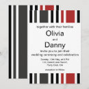 Search for red beach wedding invitations Stripes