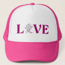 Search for love pattern hats Abstract