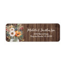Search for barnwood return address labels Mason jar
