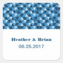 Search for triangle wedding stickers Elegant
