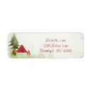 Search for camping return address labels Red