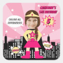 Search for superhero girl stickers Pink