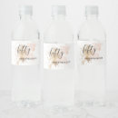 Search for 50th birthday water bottle labels 50 and fabulous