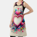 Search for cute valentine aprons Red
