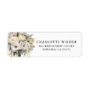 Search for rose floral return address labels Pretty