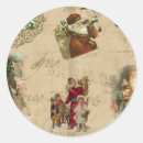 Search for rustic christmas stickers Santa