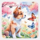 Search for hello spring stickers Watercolor