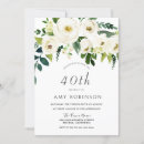Search for champagne 40th birthday invitations Flowers
