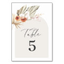 Search for bohemian floral wedding table cards Pampas grass