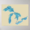 Search for great lakes posters Map