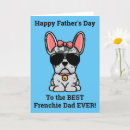 Search for bulldog fathers day cards Frenchie dog dad