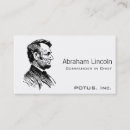 Search for lincoln business cards President