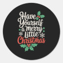 Search for merry little christmas stickers Santa