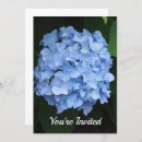 Search for blue hydrangea birthday invitations Pretty