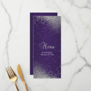 Search for purple and silver menus Glitter